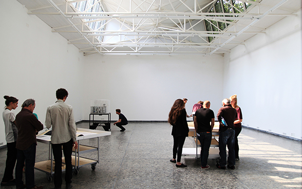 Atelier con visitatori alla Biennale di Venezia