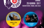 Poster for the International Jazz Festival in Tirana showing the Swiss trio of Thomas Lüthi