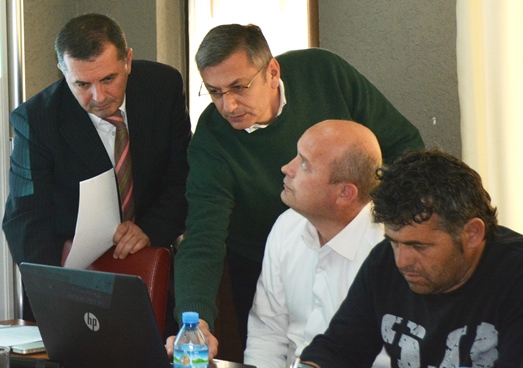 Local council members in Kukës, North Albania, during a training on the new public administration law. 