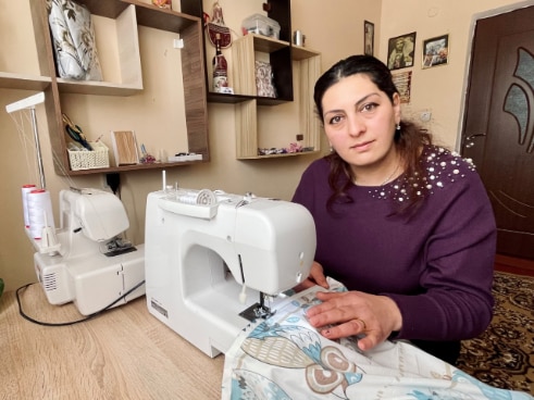 Nura Moseyan is one of the beneficiaries of the "Women's Economic Empowerment in the South Caucasus" project