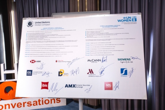 Signatures of 11 private Armenian companies under the WEP