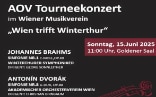 Wien trifft Winterthur - Konzert im Musikverein, 15. Juni 2025 - Konzertflyer
