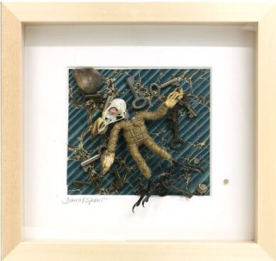 Daniel Spoerri, Ohne Titel (Serie Eintagskästchen), 2008