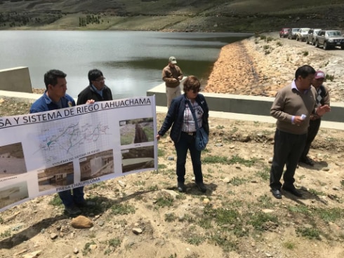 Inauguración infraestructura resiliente: municipio Totora, Cochabamba