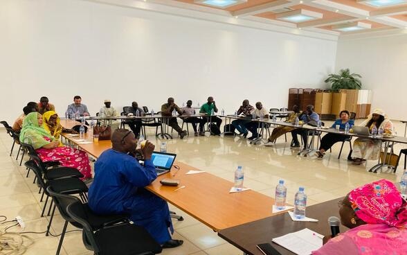 Le personnel du Bureau de la coopération suisse pendant les réflexions sur les questions du genre au Tchad organisées par la direction.
