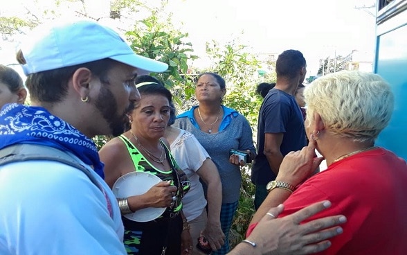 Apoyo por tornado en La Habana