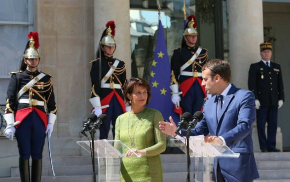 Conférence de presse de la Présidente Doris Leuthard et du Président français Emmanuel Macron, ©Elysée.fr