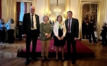 De gauche à droite : Monsieur Hans Wyss, Madame Monique Eloit, Ambassadeur Roberto Balzaretti, Madame Emmanuelle Soubeyran