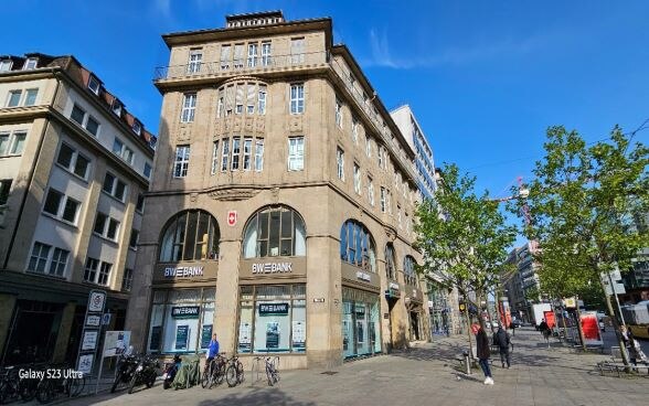 Vue de face du Consulat général de Suisse à Stuttgart