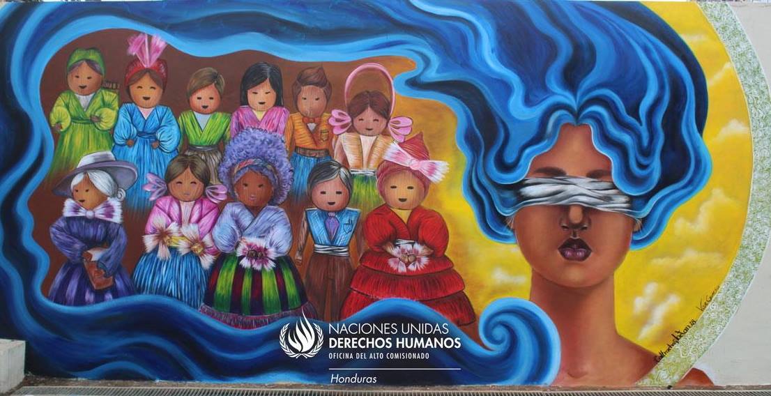 Human rights mural