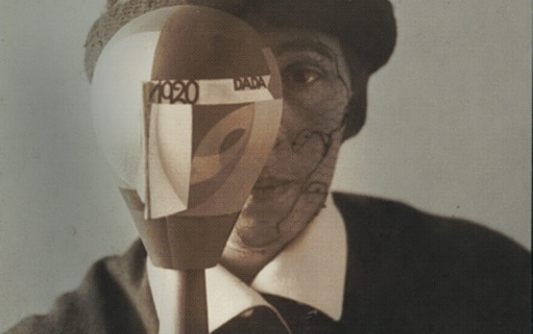 Self-Portrait of Swiss dada artist Sophie Taeuber-Arp with Dada-head