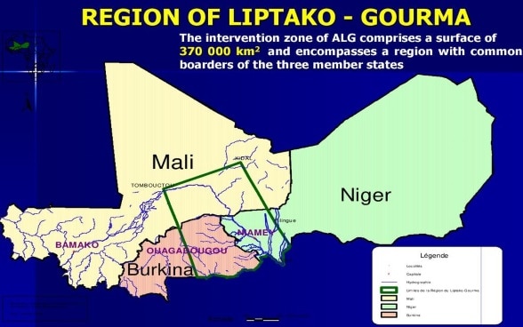 Carte Liptako Gourma