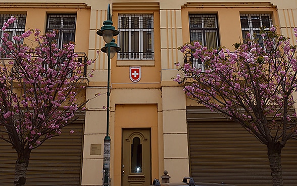 L'edificio dell'Ambasciata a Skopje