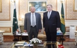 Ambassador Bénédict de Cerjat with the Governor of Punjab, Chaudhry  Mohammad Sarwar