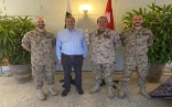 Ambassador Bénédict de Cerjat along with the Swiss observers working with UNMOGIP