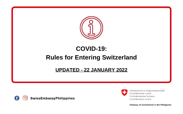Covid-19: Règles concernant l’entrée aux Philippines valables à partir du 22 janvier 2022