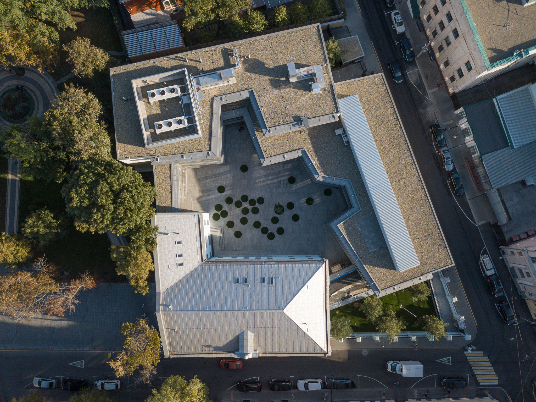 Bird's-eye view of the new Embassy of Switzerland in Moscow