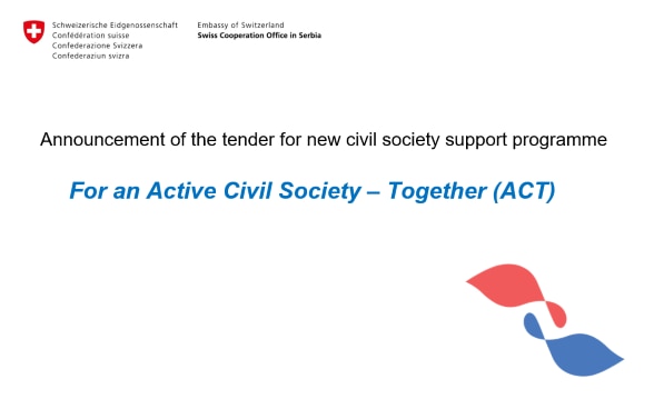 For an Active Civil Society - Together: Tender announcement