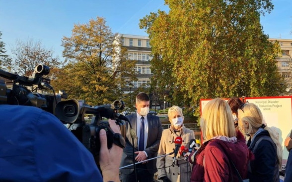 H.E. Ms. Isabelle Moret and her delegation in Paracin