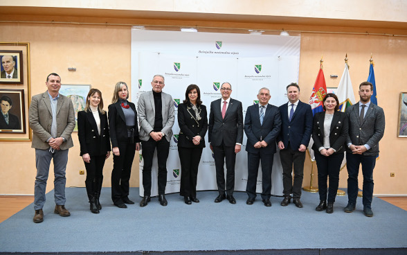 Swiss delegation with representatives of the Bosniak National Minority Council