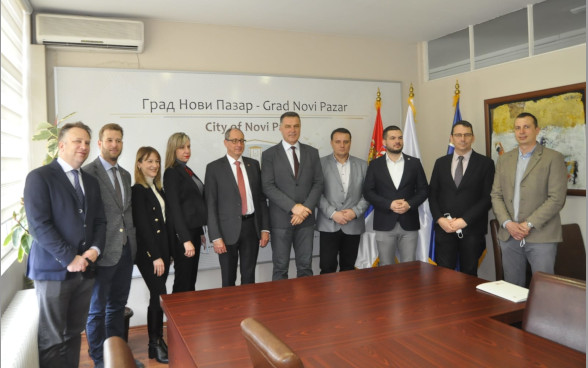 Swiss delegation with representatives of the City of Novi Pazar