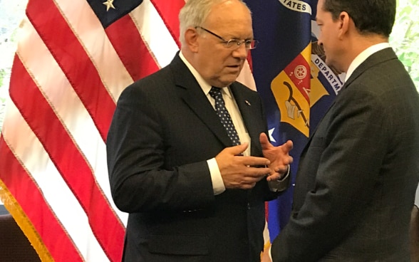 Federal Councillor Schneider-Ammann's meeting with U.S. Secretary of Labor, Alexander Acosta