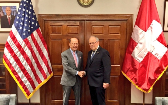 Federal Councillor Schneider-Ammann's meeting with U.S. Secretary of Commerce, Wilbur Ross