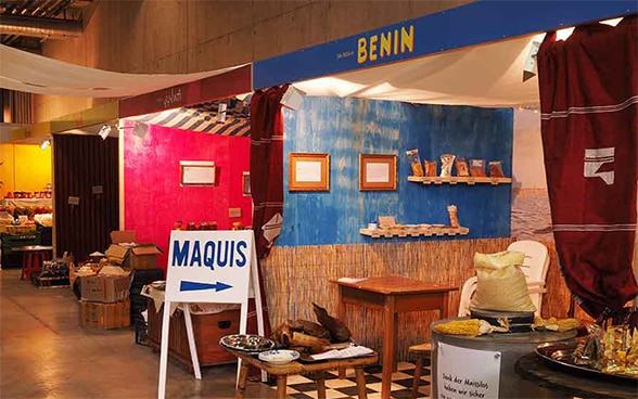 Der DEZA-Stand zum Beispielland Benin an der OLMA 2015. 