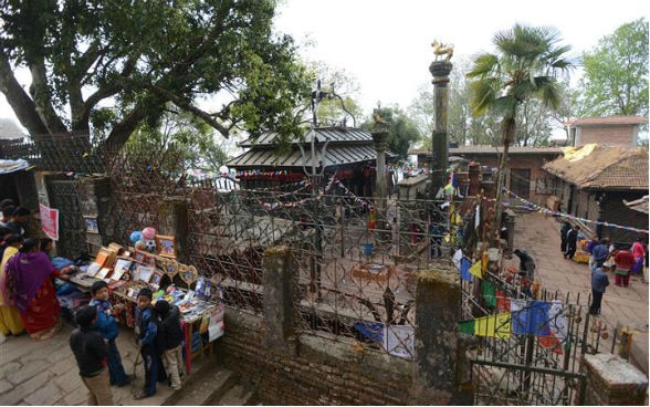 View of the temple compound in Old Dolakha