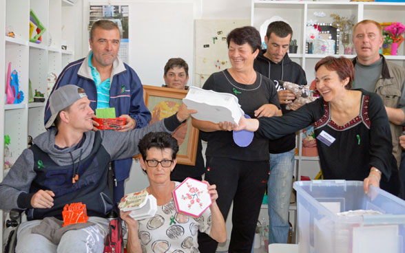 A group of people in a Community Mental Health Centre in Bosnia and Herzegovina.