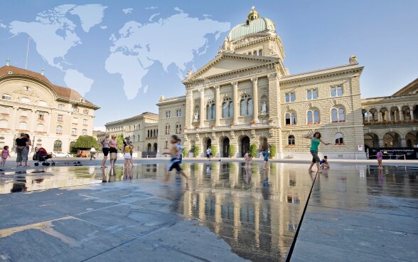 Symbole de la politique suisse: le Palais Fédéral.