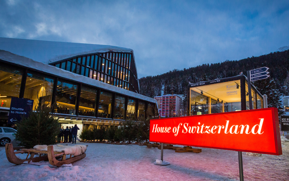 La «Maison Suisse» au World Economic Forum 2019 à Davos.