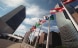 I bandiere degli Stati membri al di fuori del quartier generale dell'ONU a New York.