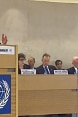 Le conseiller fédéral Didier Burkhalter ouvre la session la 34ème session du Conseil des droits de l’homme, le 27 février 2017, à Genève