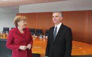 Angela Merkel and Didier Burkhalter in Berlin.