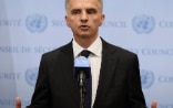 Didier Burkhalter pronounces a speech to the United Nations Security Council in New York