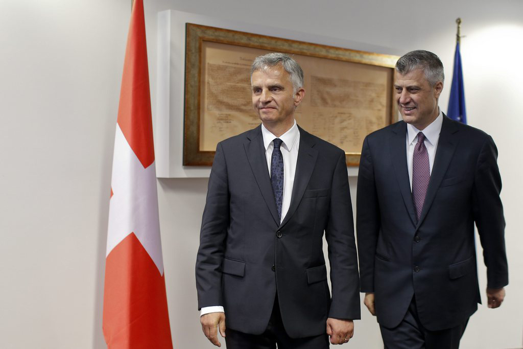 Didier Burkhalter incontra il primo ministro kosovaro Hashim Thaci