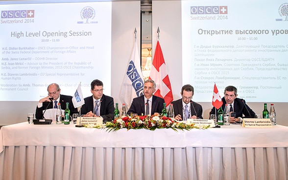 Didier Burkhalter inaugura la Conferenza dell’OSCE