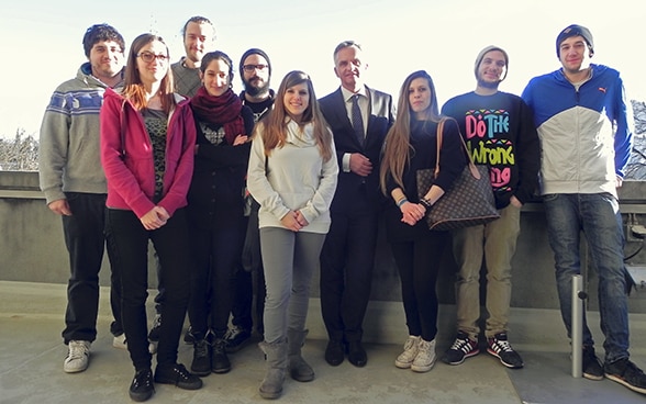 Le Conseiller fédéral reçoit des étudiantes et étudiants de Lugano
