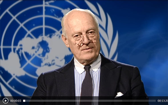 Message vidéo de Staffan de Mistura, envoyé spécial de l’ONU pour la Syrie 