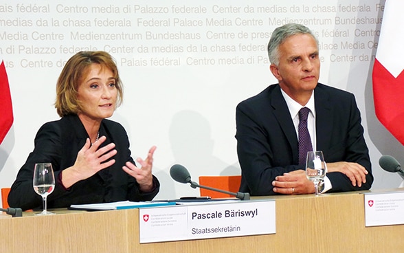 Pascale Baeriswyl et Didier Burkhalter