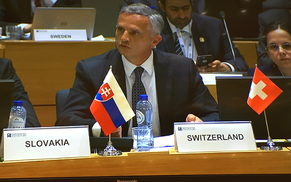 Allocution du conseiller fédéral Didier Burkhalter lors de la conférence sur la Syrie organisée à Bruxelles.