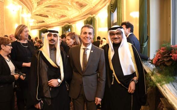 Ignazio Cassis at the 2018 New Year reception in Bern.