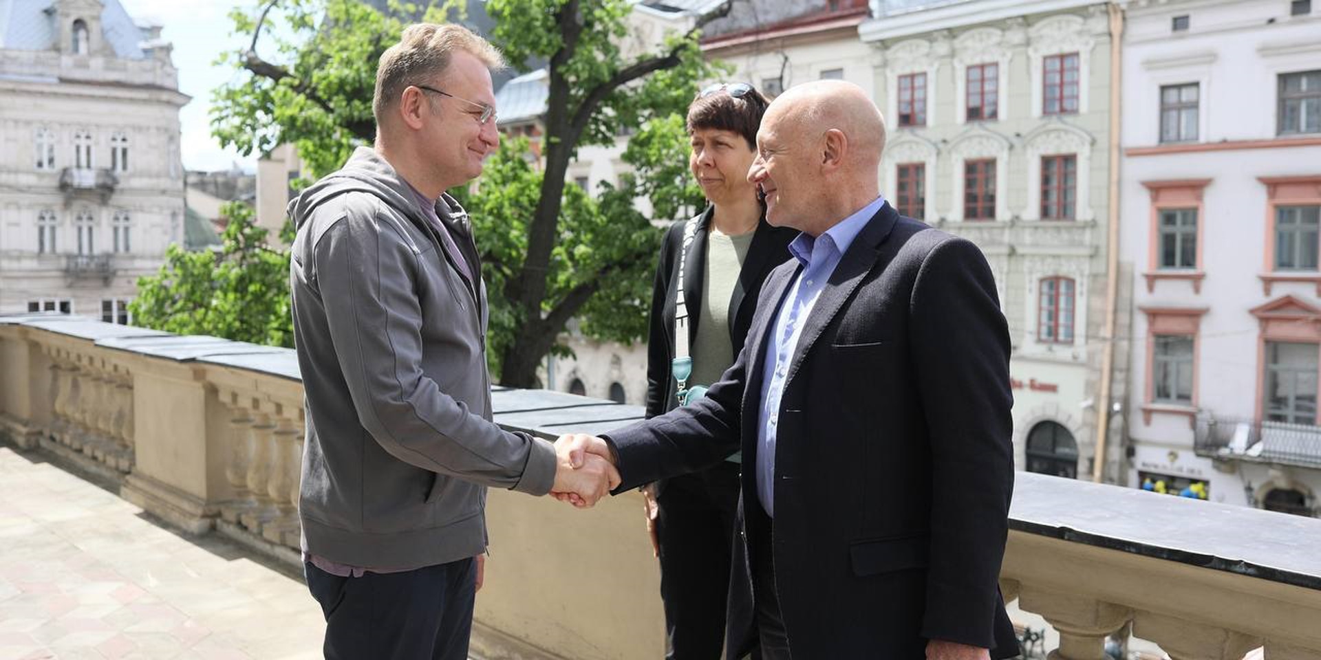 Manuel Bessler met the Mayor of Lviv Andriy Sadovy.