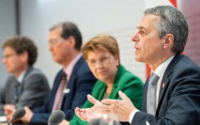 100 million Swiss francs for humanitarian mine action