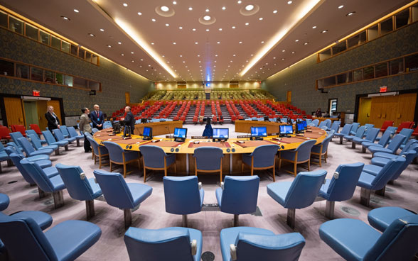 Blick in den Saal des UNO-Sicherheitsrats.