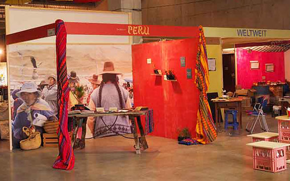 Der Themenbereich Peru der DEZA-Sonderschau an der OLMA 2015.