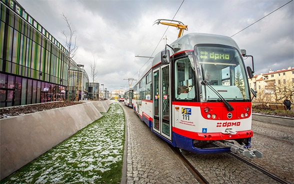 Tram a Olomouc.  