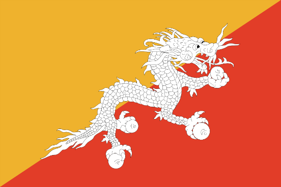 Flagge Bhutan