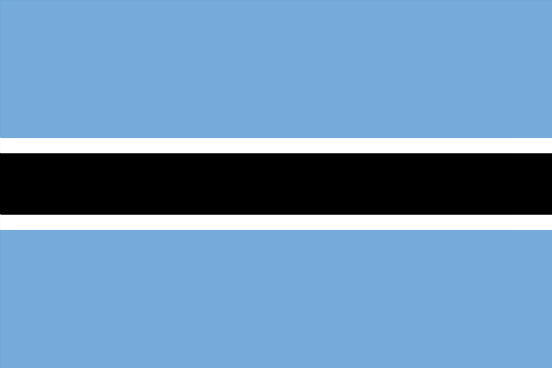 Flagge Botsuana